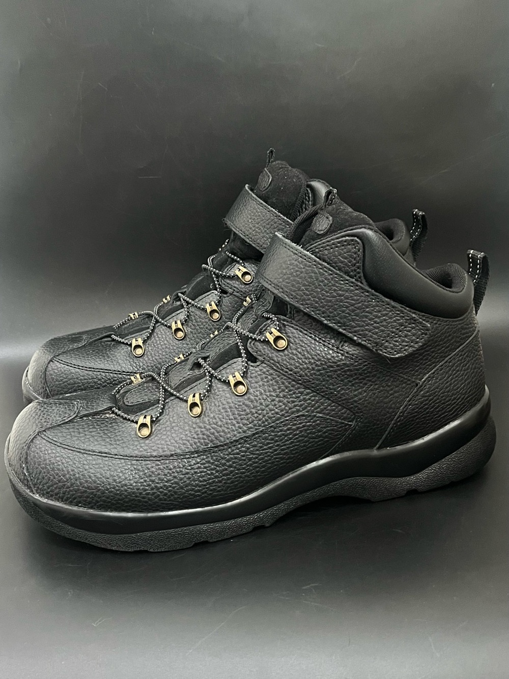 Apex Ariya Hiking Boots Model A4000M Black Leather Mens US Sz 13 Wide
